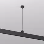 Подвод питания для подвесного монтажа трека SMART BASE АС 220-240V IP20 5 м черн. алюм. DENKIRS TR2124-BK