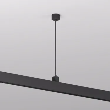 Подвод питания для подвесного монтажа трека SMART BASE АС 220-240V IP20 5 м черн. алюм. DENKIRS TR2124-BK