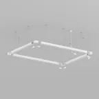 Подвод питания для подвесного монтажа трека SMART BASE АС 220-240V IP20 5 м бел. алюм. DENKIRS TR2124-WH