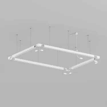 Подвод питания для подвесного монтажа трека SMART BASE АС 220-240V IP20 5 м бел. алюм. DENKIRS TR2124-WH