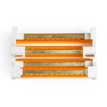 Шина на DIN-рейку в корпусе (кросс-модуль) 4х15