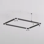 Подвод питания для подвесного монтажа трека SMART BASE АС 220-240V IP20 5 м черн. алюм. DENKIRS TR2124-BK