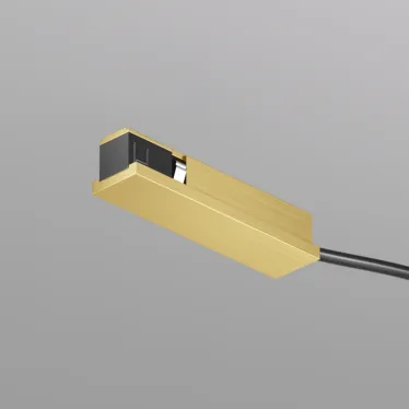 Подвод питания универсальный (середина/торец) для трека SHINE BASE 48В DC IP20 сатинированная латунь алюм. DENKIRS TR5721-SB