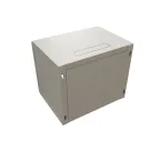                  Шкаф настенный 19-дюймовый 19'' 12U 650x600х450мм стеклянная дверь с перфорацией ручка с замком серый RAL 7035 WRline''
               