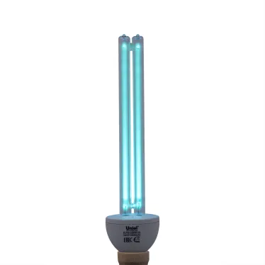 Лампа ультрафиолетовая бактерицидная. ESL-PLD-25/UVCB/E27/CL Спектр UVC 253,7нм. Картон. ТМ