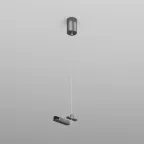 Подвод питания для подвесного монтажа трека SHINE BASE 48В DC IP20 2 м темный никель алюм. DENKIRS TR5717-DN