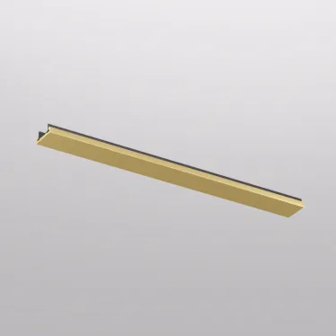 Заглушка декоративная желоба трека SHINE BASE 20 см сатинированная латунь алюм. DENKIRS TR5736-SB