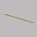 Заглушка декоративная желоба трека SHINE BASE 50 см сатинированная латунь алюм. DENKIRS TR5737-SB