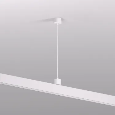 Подвод питания для подвесного монтажа трека SMART BASE АС 220-240V IP20 5 м бел. алюм. DENKIRS TR2124-WH