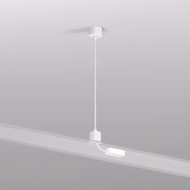 Подвод питания для подвесного монтажа трека SMART BASE АС 220-240V IP20 5 м бел. алюм. DENKIRS TR2124-WH