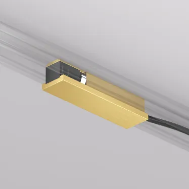 Подвод питания универсальный (середина/торец) для трека SHINE BASE 48В DC IP20 сатинированная латунь алюм. DENKIRS TR5721-SB