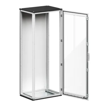 Комплект напольного корпуса CQE N со стеклянной дверью и с задней панелью 2000x600x600 мм RAM block