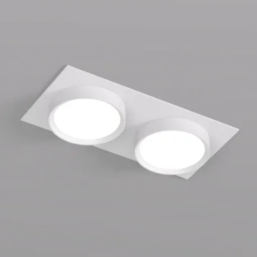 Светильник встраиваемый FLAT IP20 до 15 Вт GX53 LED бел. алюм.