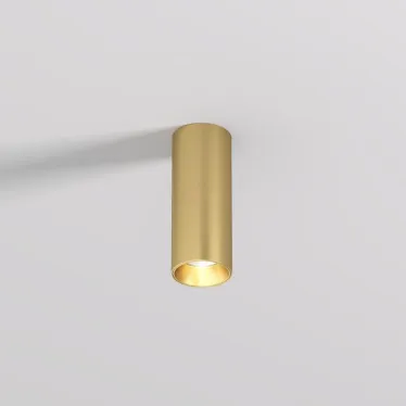 Светильник накладной SHINE TUBE со светодиодом D45хH115 IP20 3000 К 7 Вт RA-90 сатинированная латунь алюм. DENKIRS DK2615-SB