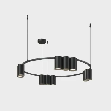 Светильник подвесной ORBIT IP20 10xGU10 LED до 15 Вт черн. матов. алюм. DENKIRS DK4065-BK