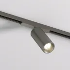 Светильник для трека SHINE SPOT со светодиодом D45хH100 48В DC 10 Вт RA-90 3000 К IP20 темный никель алюм. DENKIRS DK5741-DN