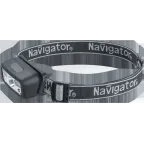 Фонарь светодиодный NPT-H45-ACCU 1LED, 3Вт + 4 SMDбелых + 2 SMD красных налобный аккумуляторный