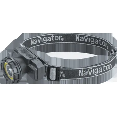 Фонарь светодиодный NPT-H42-ACCU 1LED, 1Вт + 1COB, 3Вт налобный аккумуляторный