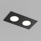 Светильник встраиваемый влагозащищенный PORT 2х15 Вт макс. LED GU5.3 IP65 черн. полимер