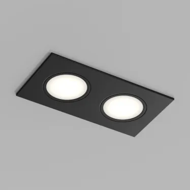 Светильник встраиваемый влагозащищенный PORT 2х15 Вт макс. LED GU5.3 IP65 черн. полимер