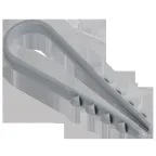 Дюбель-хомут 11х18мм для круглого кабеля нейлон серый (100шт/упак) GENERICA