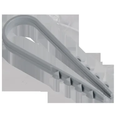 Дюбель-хомут 11х18мм для круглого кабеля нейлон серый (100шт/упак) GENERICA