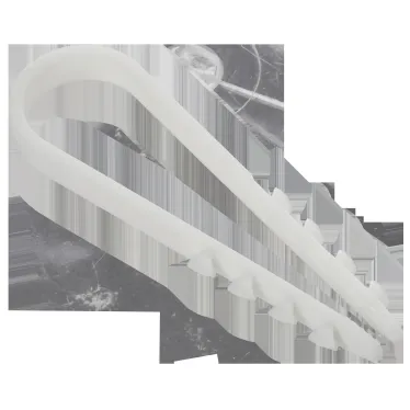 Дюбель-хомут 11х18мм для круглого кабеля нейлон белый (100шт/упак) GENERICA