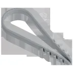 Дюбель-хомут 19х25мм для круглого кабеля нейлон серый (100шт/упак) GENERICA