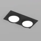 Светильник встраиваемый FLAT IP20 до 15 Вт GX53 LED черн. алюм.