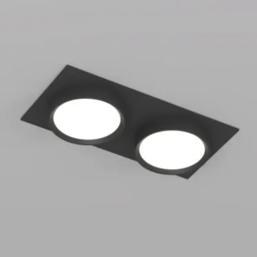 Светильник встраиваемый FLAT IP20 до 15 Вт GX53 LED черн. алюм.