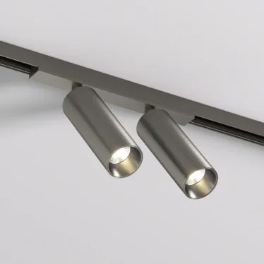 Светильник для трека SHINE SPOT со светодиодом D35хH100 48В DC 8 Втх2 RA-90 3000 К IP20 темный никель алюм. DENKIRS DK5742-DN