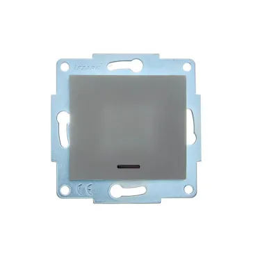 ASTI Выключатель 1-кл. с подсветкой, 10 А, механизм, платина Lezard 7081-3588-111