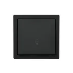 LETO Кнопка звонка чёрный бархат Lezard 752-4200-103