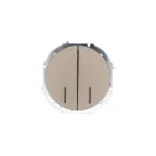 OSEN Выключатель 2-кл. с подсветкой, 10А, механизм, титан Lezard 743-3788-112