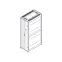 Шкаф Uniprom. 42U-600/1070. боковые панели 4шт. черный