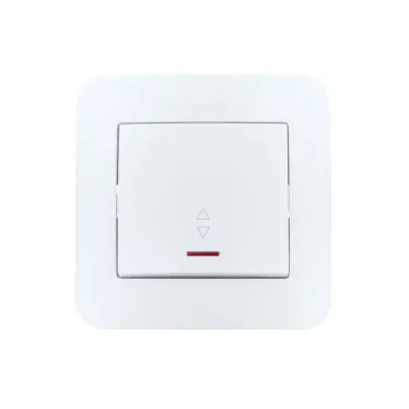 ASTI Выключатель проходной 1-кл. с подсветкой, 10 А, белый Lezard 7081-0202-114