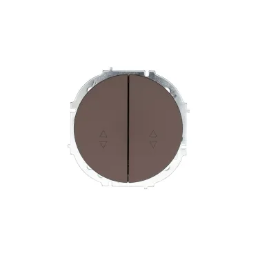 OSEN Выключатель проходной 2-кл., 10 А, механизм, шоколад Lezard 743-7388-106