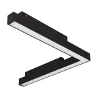 Светильник MAG-ORIENT-FLAT-ANGLE-L295-18W Warm2700 BK, 100 deg, 48V, IP20, металл, 5 лет