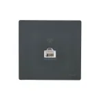 LETO Розетка телефонная евро графит Lezard 752-3400-137