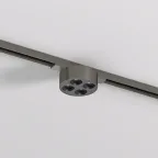 Светильник для трека SHINE GRILL со светодиодом D74хH28 48В DC 6 Вт RA-90 3000 К IP20 темный никель алюм. DENKIRS DK5772-DN