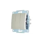 ASTI Выключатель 3-кл., 10 А, механизм, жемчужно-белый перламутр Lezard 7081-3088-109