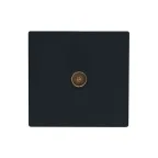 LETO Розетка ТВ проходная чёрный бархат Lezard 752-4200-129