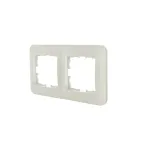 ASTI Рамка 2-ая горизонтальная, жемчужно-белый перламутр Lezard 7081-3000-147