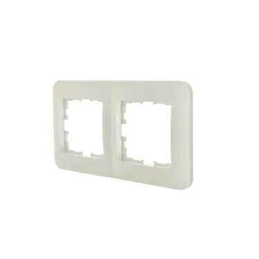 ASTI Рамка 2-ая горизонтальная, жемчужно-белый перламутр Lezard 7081-3000-147