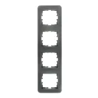 ASTI Рамка 4-ая вертикальная, платина Lezard 7081-3500-154