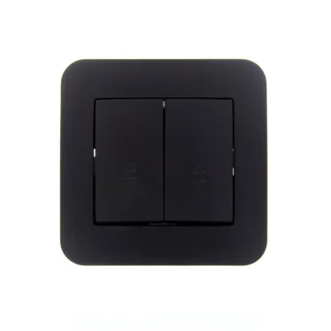 ASTI Выключатель проходной 2-кл., 10 А, чёрный бархат Lezard 7081-4242-106