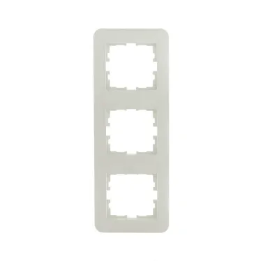 ASTI Рамка 3-ая вертикальная, крем Lezard 7081-0300-153