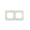 ASTI Рамка 2-ая горизонтальная, крем Lezard 7081-0300-147