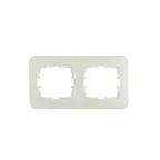                  ASTI Рамка 2-ая горизонтальная, крем Lezard 7081-0300-147
               