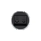 OSEN Розетка компьютер Cat 6 + телефон, механизм, чёрный бархат Lezard 743-4288-144